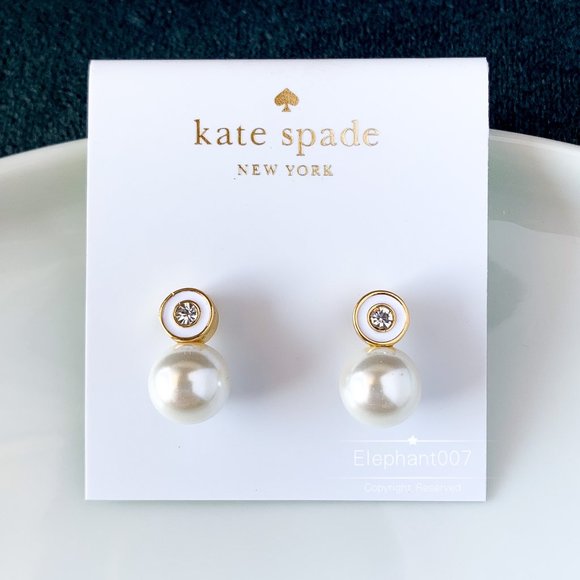 kate spade Jewelry - Kate Spade earrings pearl crystal earrings